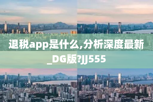 退税app是什么,分析深度最新_DG版?JJ555