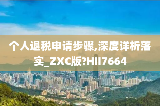 个人退税申请步骤,深度详析落实_ZXC版?HII7664