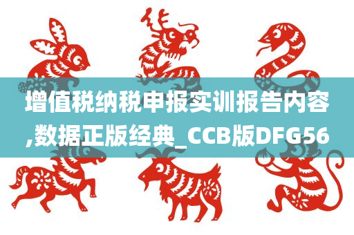 增值税纳税申报实训报告内容,数据正版经典_CCB版DFG56