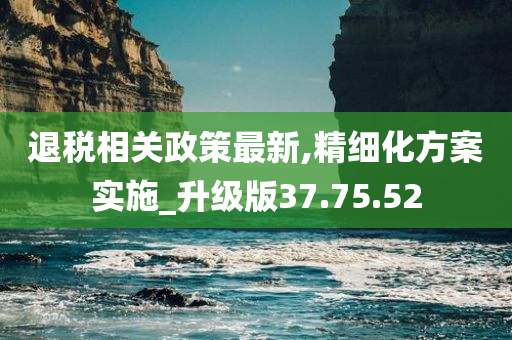 退税相关政策最新,精细化方案实施_升级版37.75.52