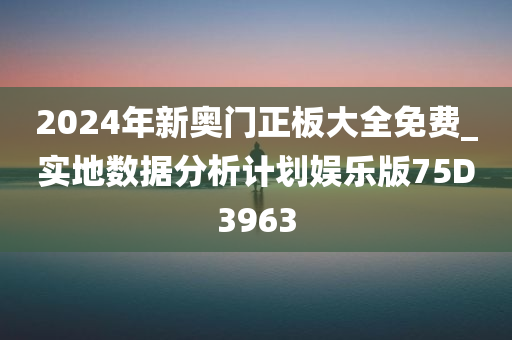 2024年新奥门正板大全免费_实地数据分析计划娱乐版75D3963