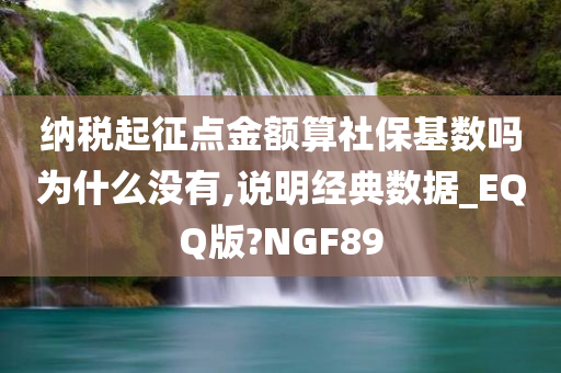 纳税起征点金额算社保基数吗为什么没有,说明经典数据_EQQ版?NGF89