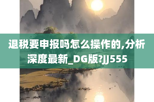 退税要申报吗怎么操作的,分析深度最新_DG版?JJ555