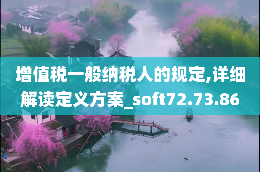 增值税一般纳税人的规定,详细解读定义方案_soft72.73.86