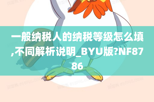 一般纳税人的纳税等级怎么填,不同解析说明_BYU版?NF8786