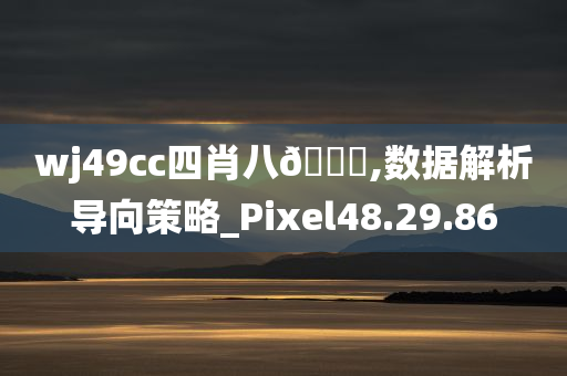 wj49cc四肖八🐎,数据解析导向策略_Pixel48.29.86