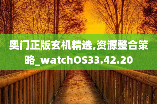 奥门正版玄机精选,资源整合策略_watchOS33.42.20