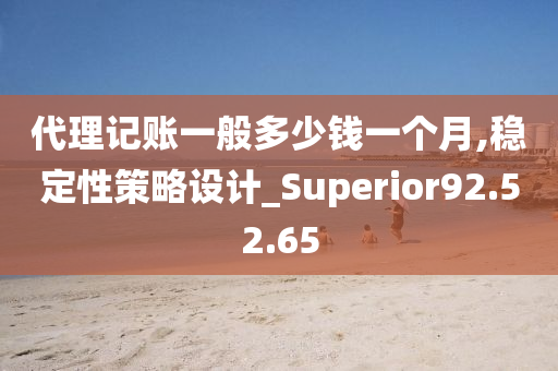 代理记账一般多少钱一个月,稳定性策略设计_Superior92.52.65