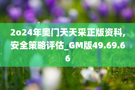 2o24年奥门天天采正版资科,安全策略评估_GM版49.69.66