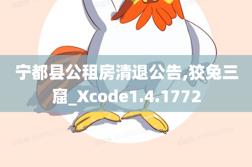 宁都县公租房清退公告,狡兔三窟_Xcode1.4.1772