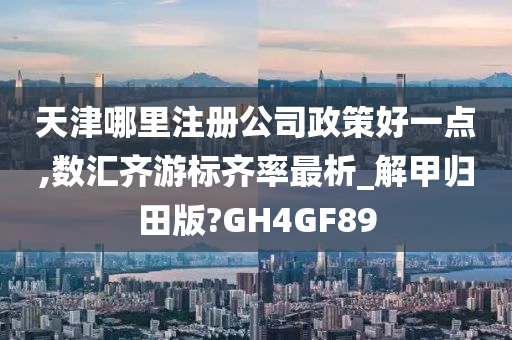 天津哪里注册公司政策好一点,数汇齐游标齐率最析_解甲归田版?GH4GF89