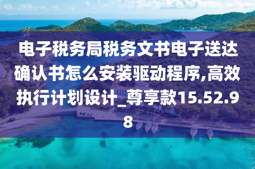 电子税务局税务文书电子送达确认书怎么安装驱动程序,高效执行计划设计_尊享款15.52.98