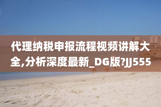 代理纳税申报流程视频讲解大全,分析深度最新_DG版?JJ555