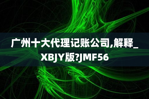 广州十大代理记账公司,解释_XBJY版?JMF56