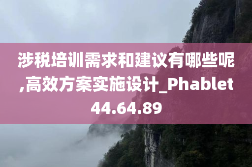 涉税培训需求和建议有哪些呢,高效方案实施设计_Phablet44.64.89