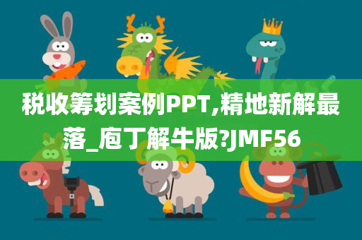 税收筹划案例PPT,精地新解最落_庖丁解牛版?JMF56