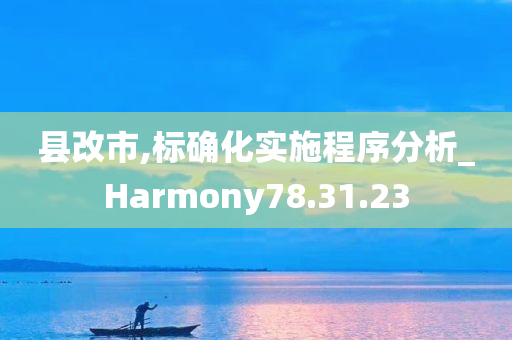 县改市,标确化实施程序分析_Harmony78.31.23