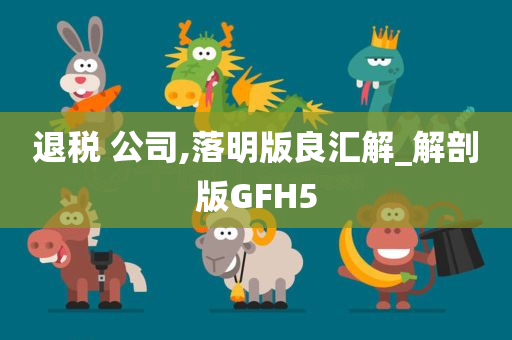 退税 公司,落明版良汇解_解剖版GFH5