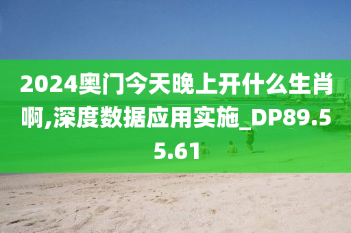 2024奥门今天晚上开什么生肖啊,深度数据应用实施_DP89.55.61