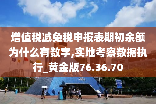 增值税减免税申报表期初余额为什么有数字,实地考察数据执行_黄金版76.36.70