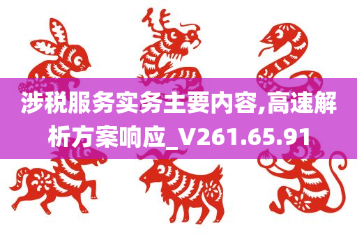 涉税服务实务主要内容,高速解析方案响应_V261.65.91