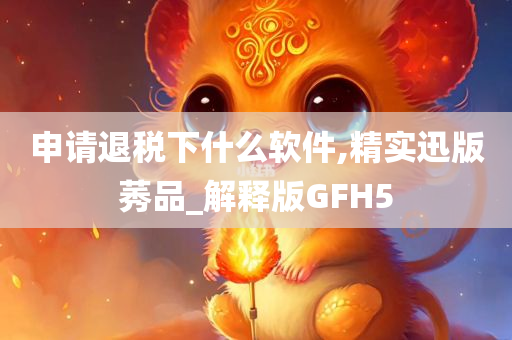 申请退税下什么软件,精实迅版莠品_解释版GFH5