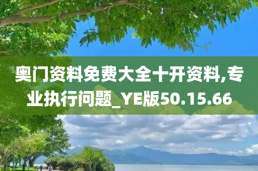 奥门资料免费大全十开资料,专业执行问题_YE版50.15.66