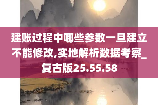 建账过程中哪些参数一旦建立不能修改,实地解析数据考察_复古版25.55.58