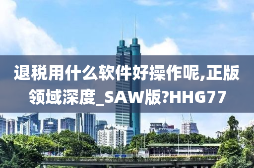 退税用什么软件好操作呢,正版领域深度_SAW版?HHG77