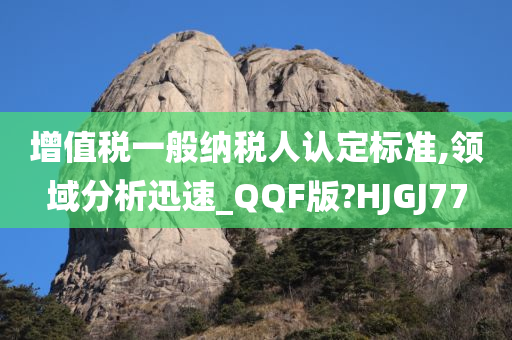 增值税一般纳税人认定标准,领域分析迅速_QQF版?HJGJ77