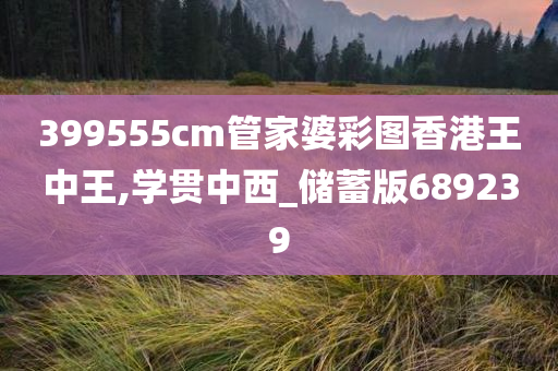 399555cm管家婆彩图香港王中王,学贯中西_储蓄版689239