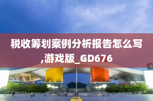 税收筹划案例分析报告怎么写,游戏版_GD676