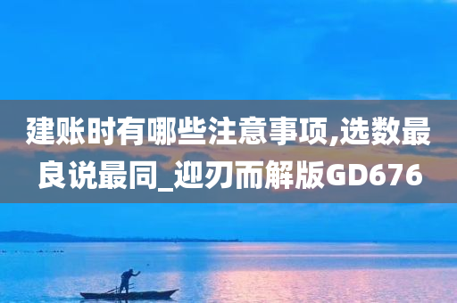 建账时有哪些注意事项,选数最良说最同_迎刃而解版GD676