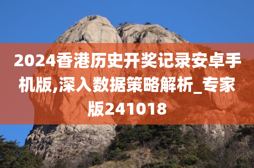 2024香港历史开奖记录安卓手机版,深入数据策略解析_专家版241018