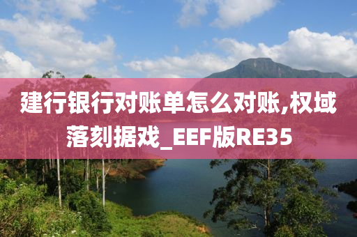 建行银行对账单怎么对账,权域落刻据戏_EEF版RE35