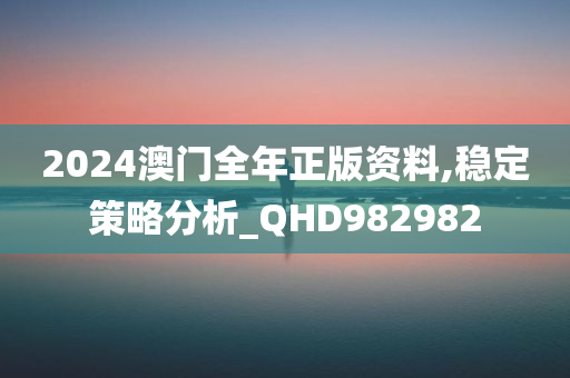 2024澳门全年正版资料,稳定策略分析_QHD982982