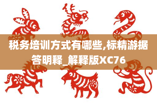 税务培训方式有哪些,标精游据答明释_解释版XC76