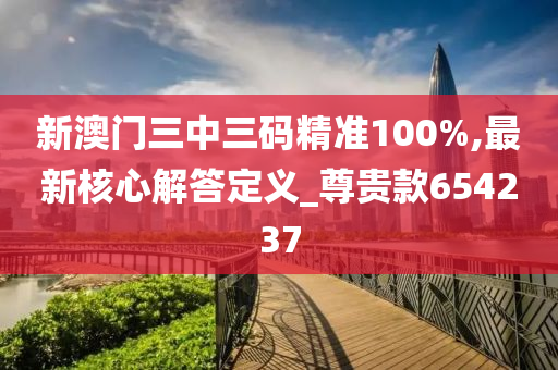 新澳门三中三码精准100%,最新核心解答定义_尊贵款654237