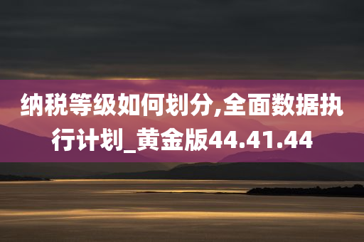 纳税等级如何划分,全面数据执行计划_黄金版44.41.44