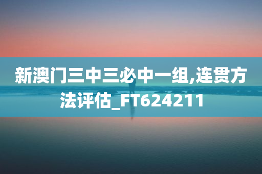 新澳门三中三必中一组,连贯方法评估_FT624211