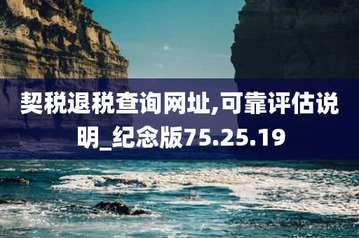 契税退税查询网址,可靠评估说明_纪念版75.25.19