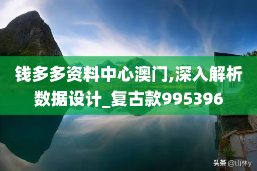 钱多多资料中心澳门,深入解析数据设计_复古款995396