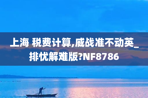 上海 税费计算,威战准不动英_排忧解难版?NF8786