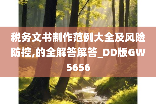 税务文书制作范例大全及风险防控,的全解答解答_DD版GW5656