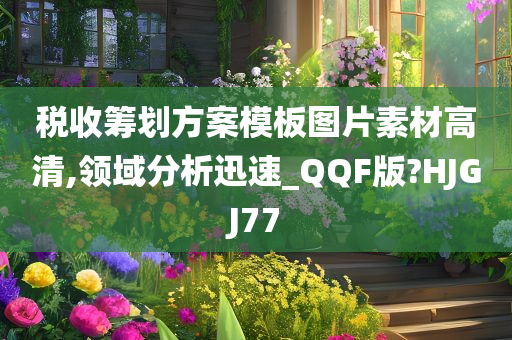 税收筹划方案模板图片素材高清,领域分析迅速_QQF版?HJGJ77