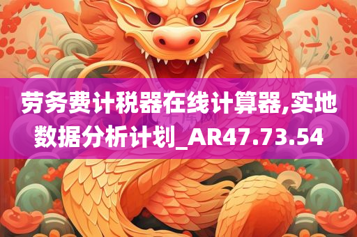 劳务费计税器在线计算器,实地数据分析计划_AR47.73.54