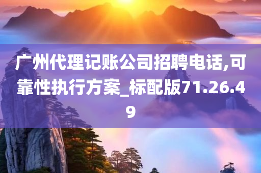 广州代理记账公司招聘电话,可靠性执行方案_标配版71.26.49