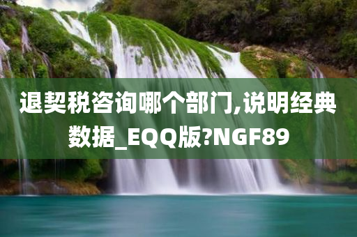 退契税咨询哪个部门,说明经典数据_EQQ版?NGF89