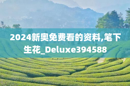 2024新奥免费看的资料,笔下生花_Deluxe394588