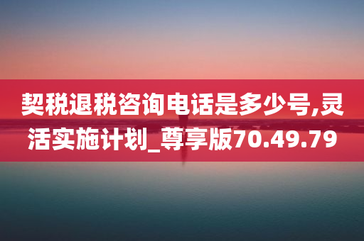 契税退税咨询电话是多少号,灵活实施计划_尊享版70.49.79